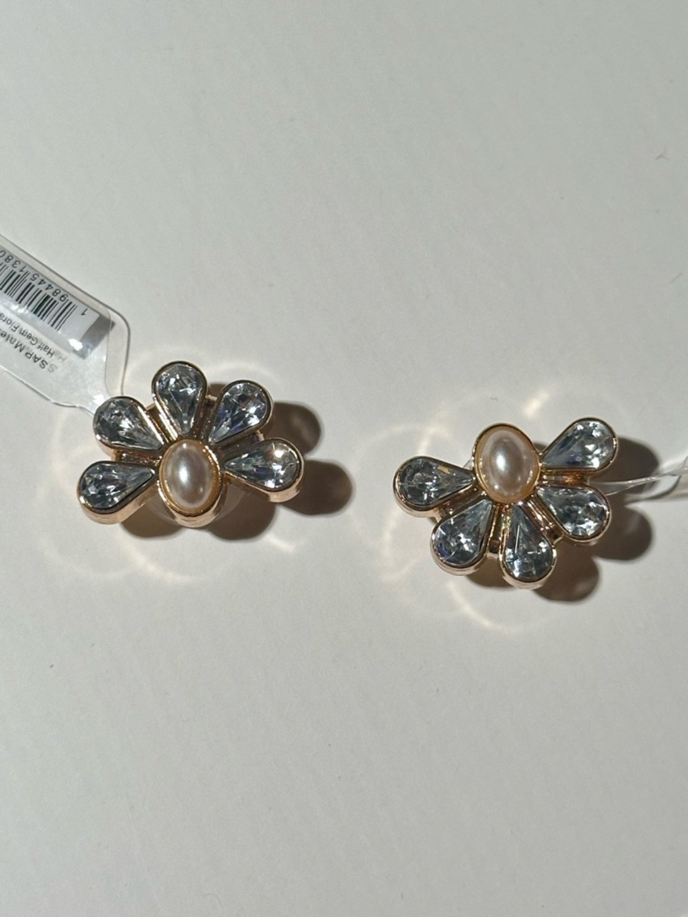 Crocs “Half Gem Floral with Pearl” Jibbitz - Set of 2